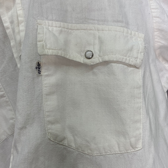 Levi's White Western Dessert Cactus Vintage Button Long Sleeve Shirt Size Medium - Picture 5 of 10